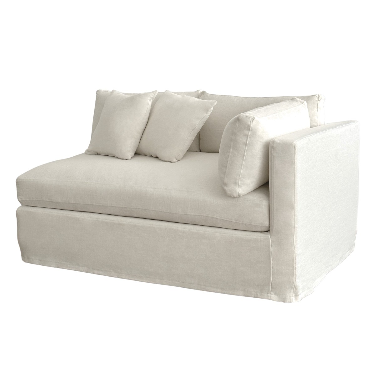 Slip Cover - Marbella Modular Sofa B Ivory, W 150 D 100 H 85cm (RRP $799) - Image 10