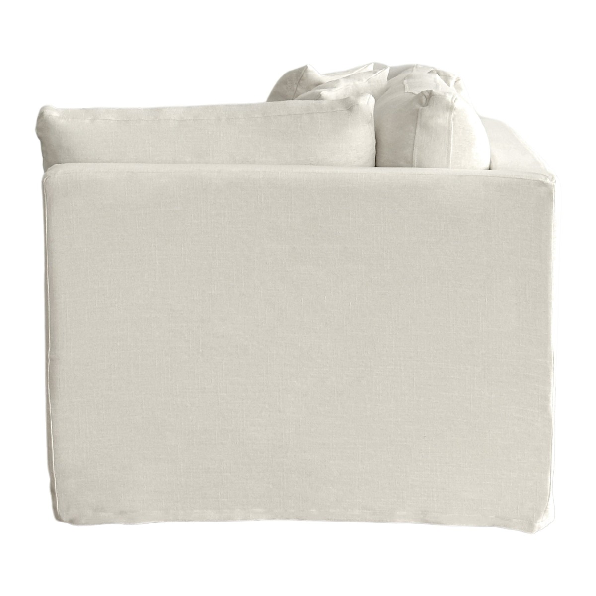 Slip Cover - Marbella Modular Sofa B Ivory, W 150 D 100 H 85cm (RRP $799) - Image 9