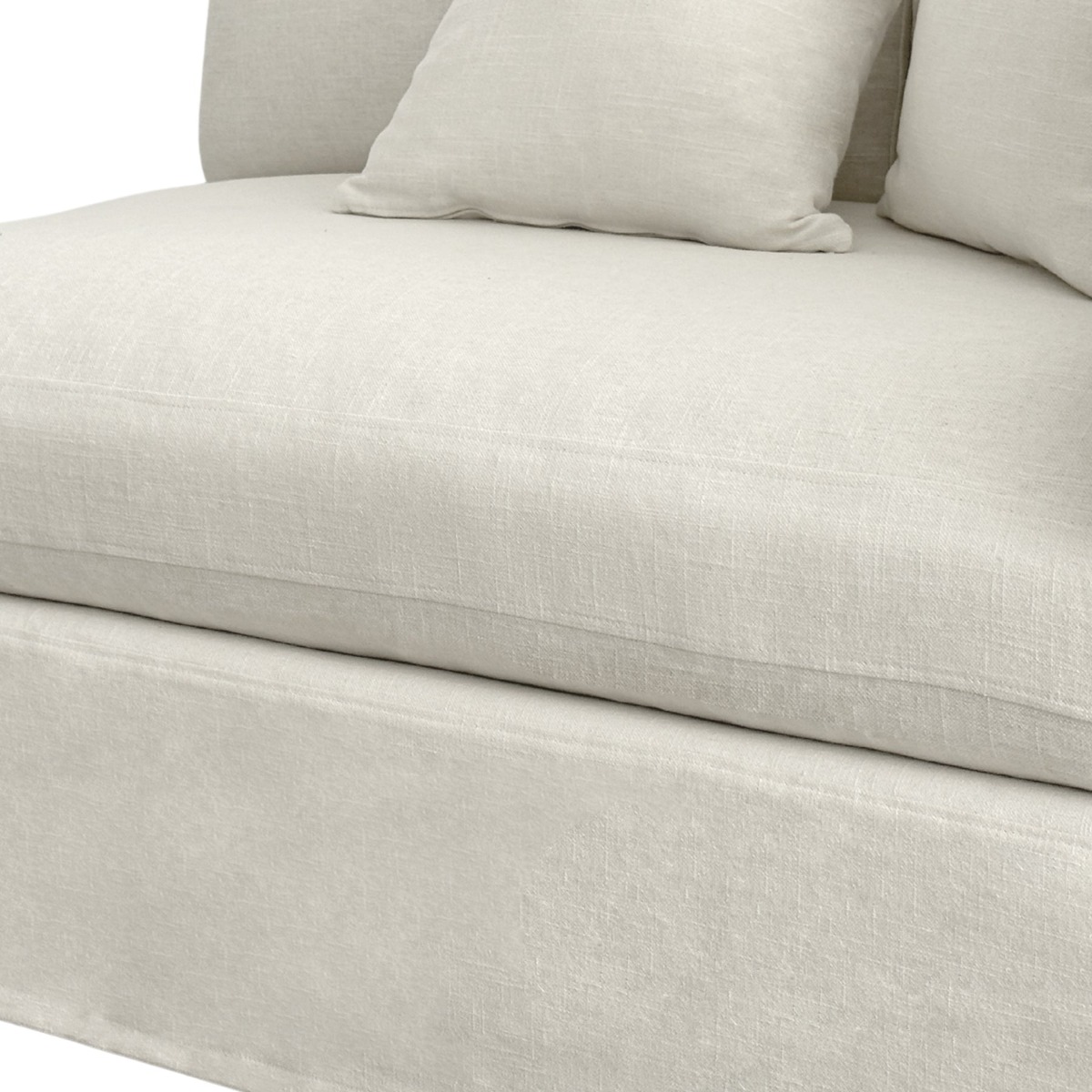Slip Cover - Marbella Modular Sofa B Ivory, W 150 D 100 H 85cm (RRP $799) - Image 7
