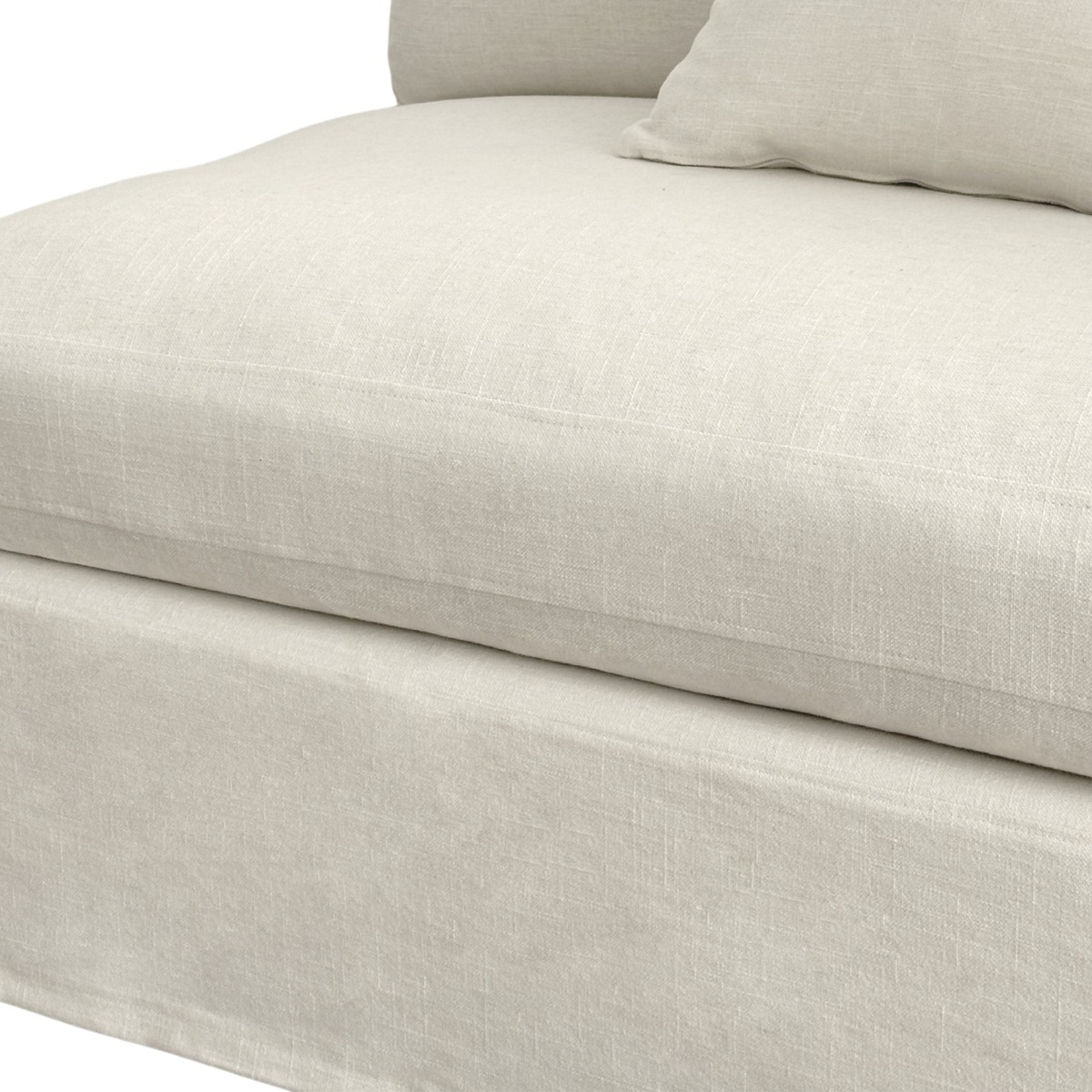 Slip Cover - Marbella Modular Sofa B Ivory, W 150 D 100 H 85cm (RRP $799) - Image 5