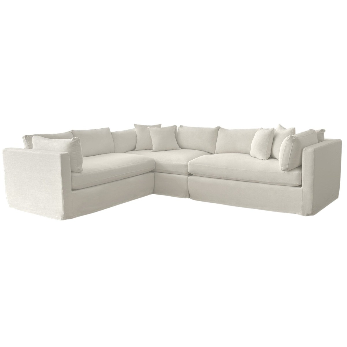 Marbella Modular Sofa Ivory Left, W 300 D 250 H 85cm (RRP $6149) - Image 8