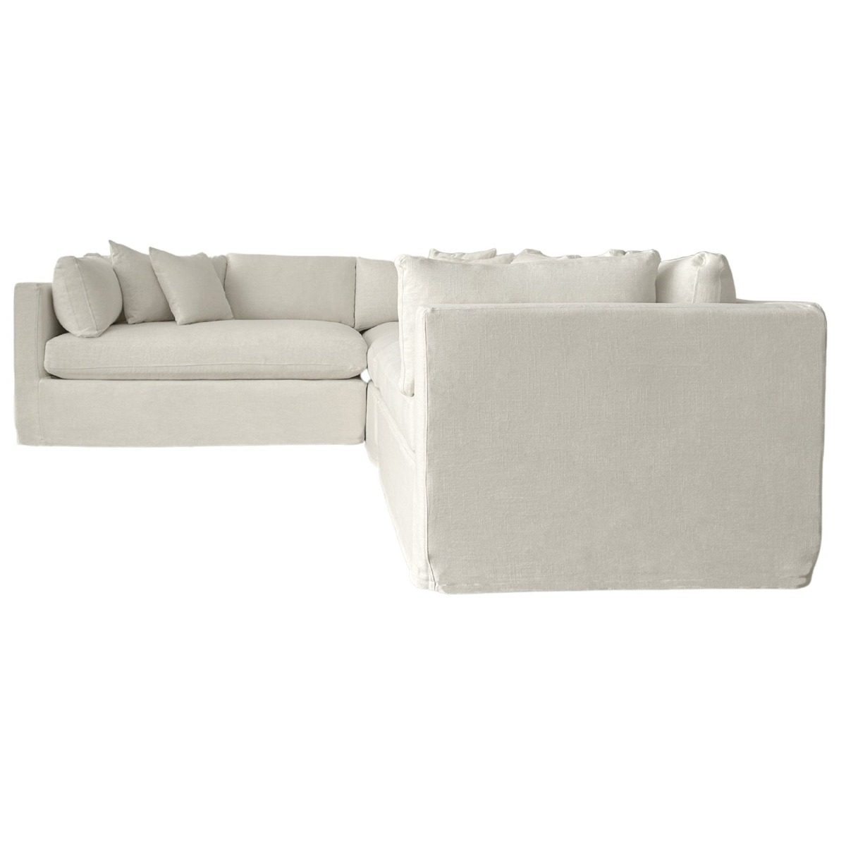 Marbella Modular Sofa Ivory Left, W 300 D 250 H 85cm (RRP $6149) - Image 7