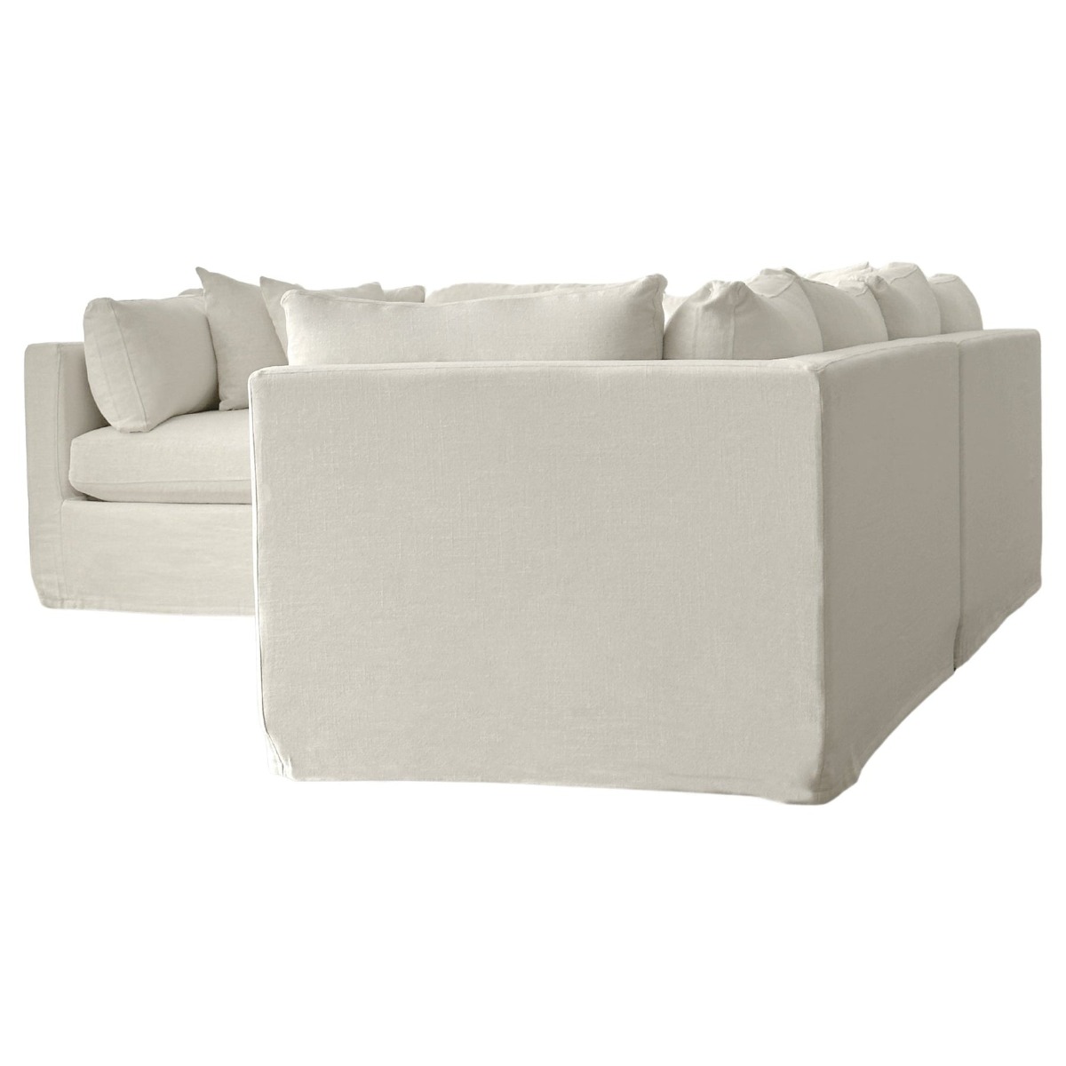 Marbella Modular Sofa Ivory Left, W 300 D 250 H 85cm (RRP $6149) - Image 6