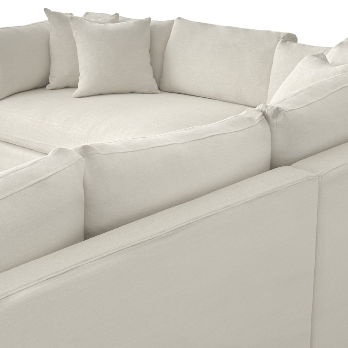 Marbella Modular Sofa Ivory Left, W 300 D 250 H 85cm (RRP $6149) - Image 5