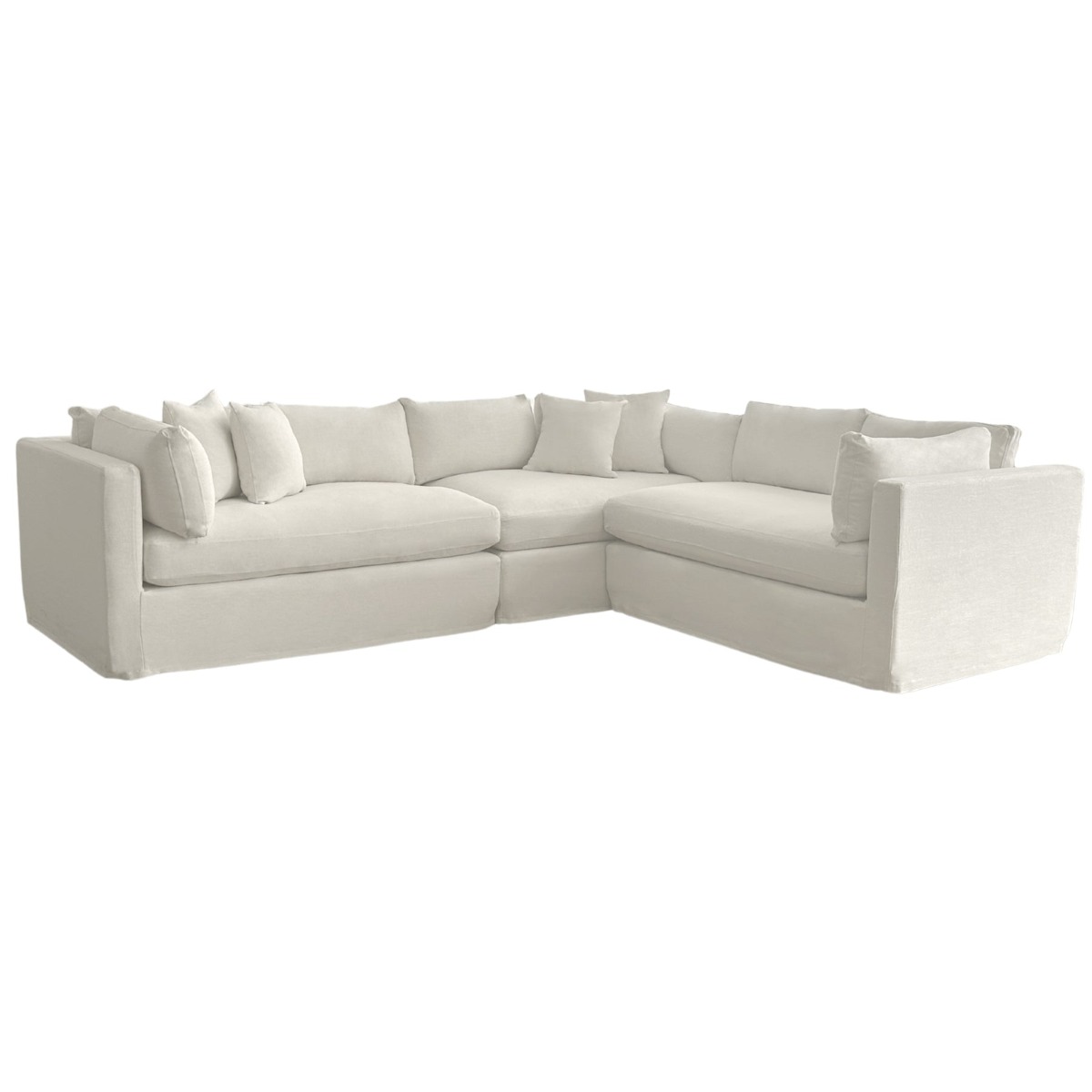 Marbella Modular Sofa Ivory Right, W 300 D 250 H 85cm (RRP $6149) - Image 8