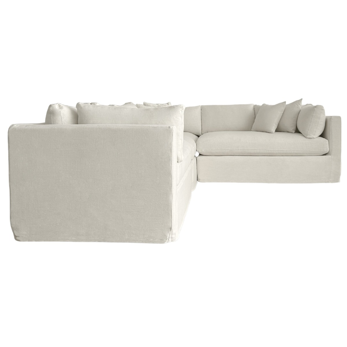 Marbella Modular Sofa Ivory Right, W 300 D 250 H 85cm (RRP $6149) - Image 7