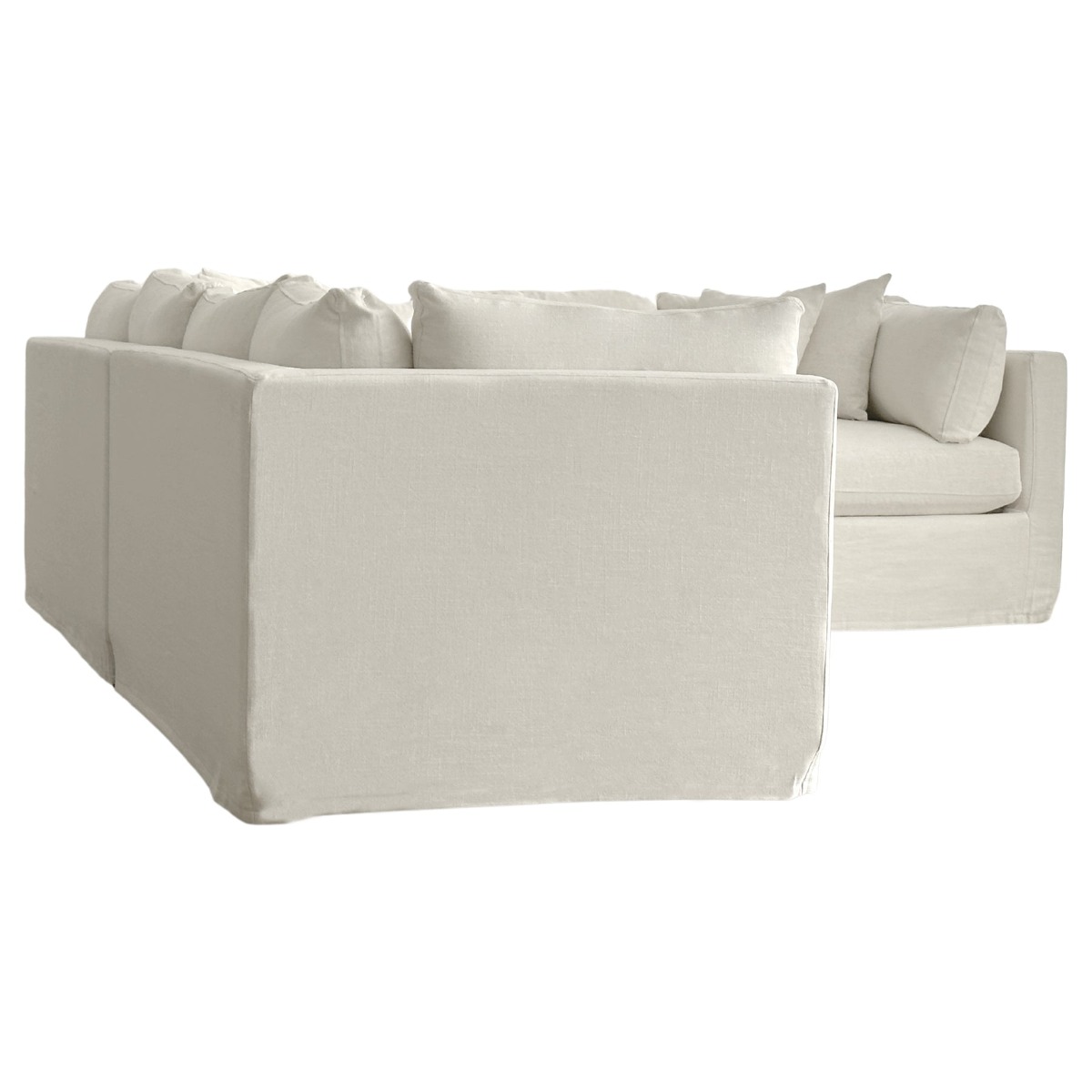 Marbella Modular Sofa Ivory Right, W 300 D 250 H 85cm (RRP $6149) - Image 6