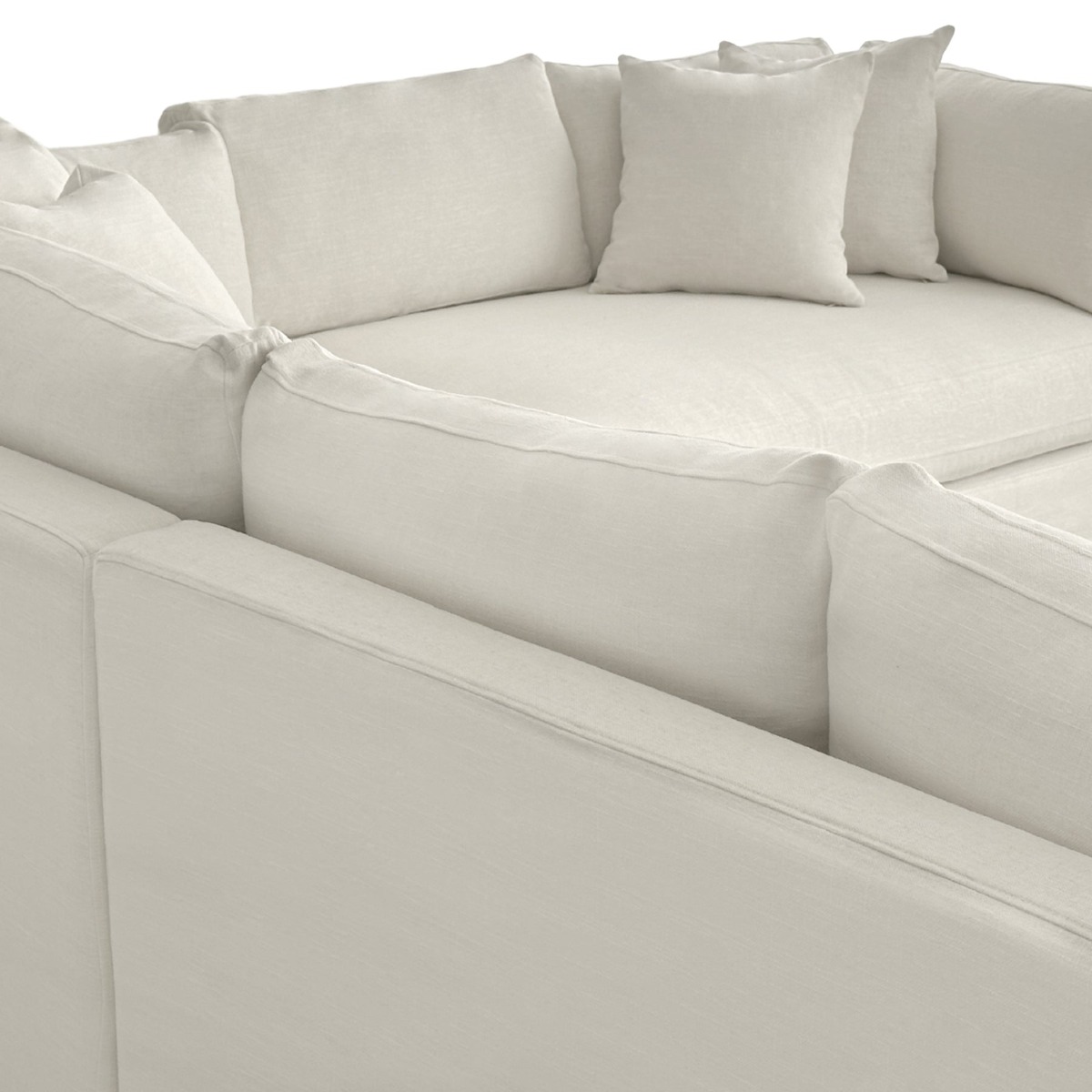 Marbella Modular Sofa Ivory Right, W 300 D 250 H 85cm (RRP $6149) - Image 5