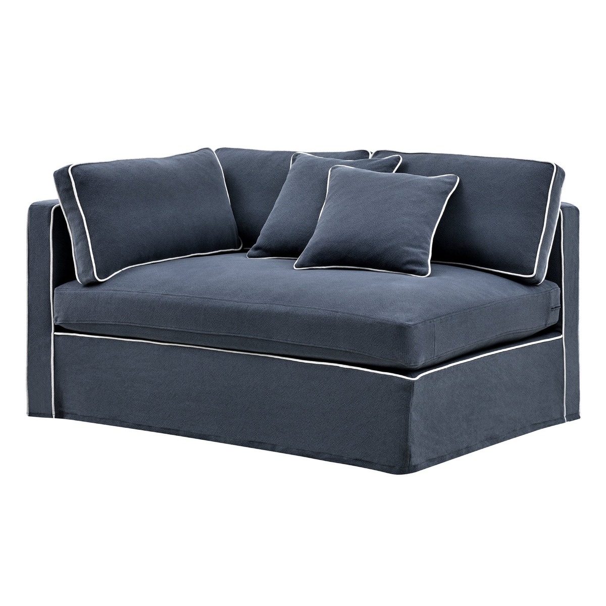 Slip Cover - Marbella Modular Sofa A Navy, W 150 D 100 H 85cm (RRP $799) - Image 10