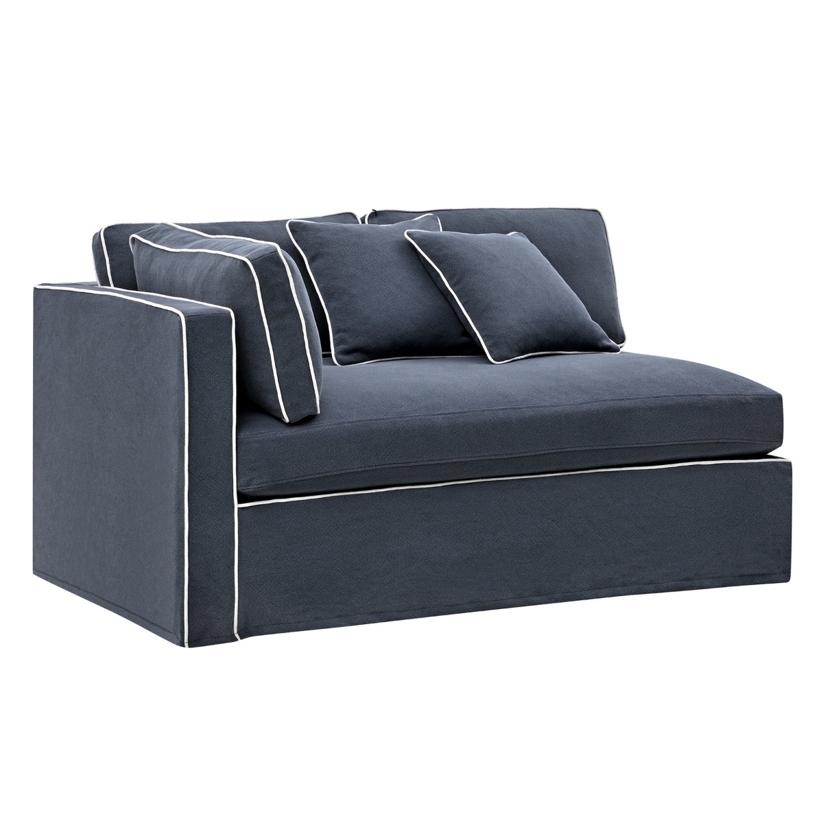 Slip Cover - Marbella Modular Sofa A Navy, W 150 D 100 H 85cm (RRP $799) - Image 9
