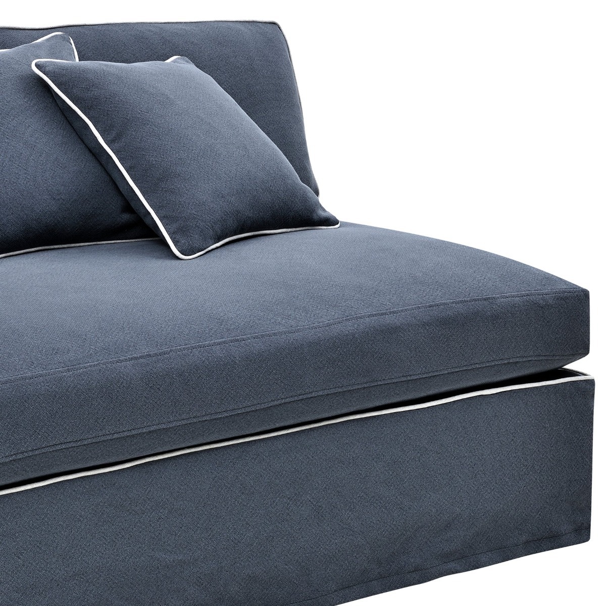 Slip Cover - Marbella Modular Sofa A Navy, W 150 D 100 H 85cm (RRP $799) - Image 5