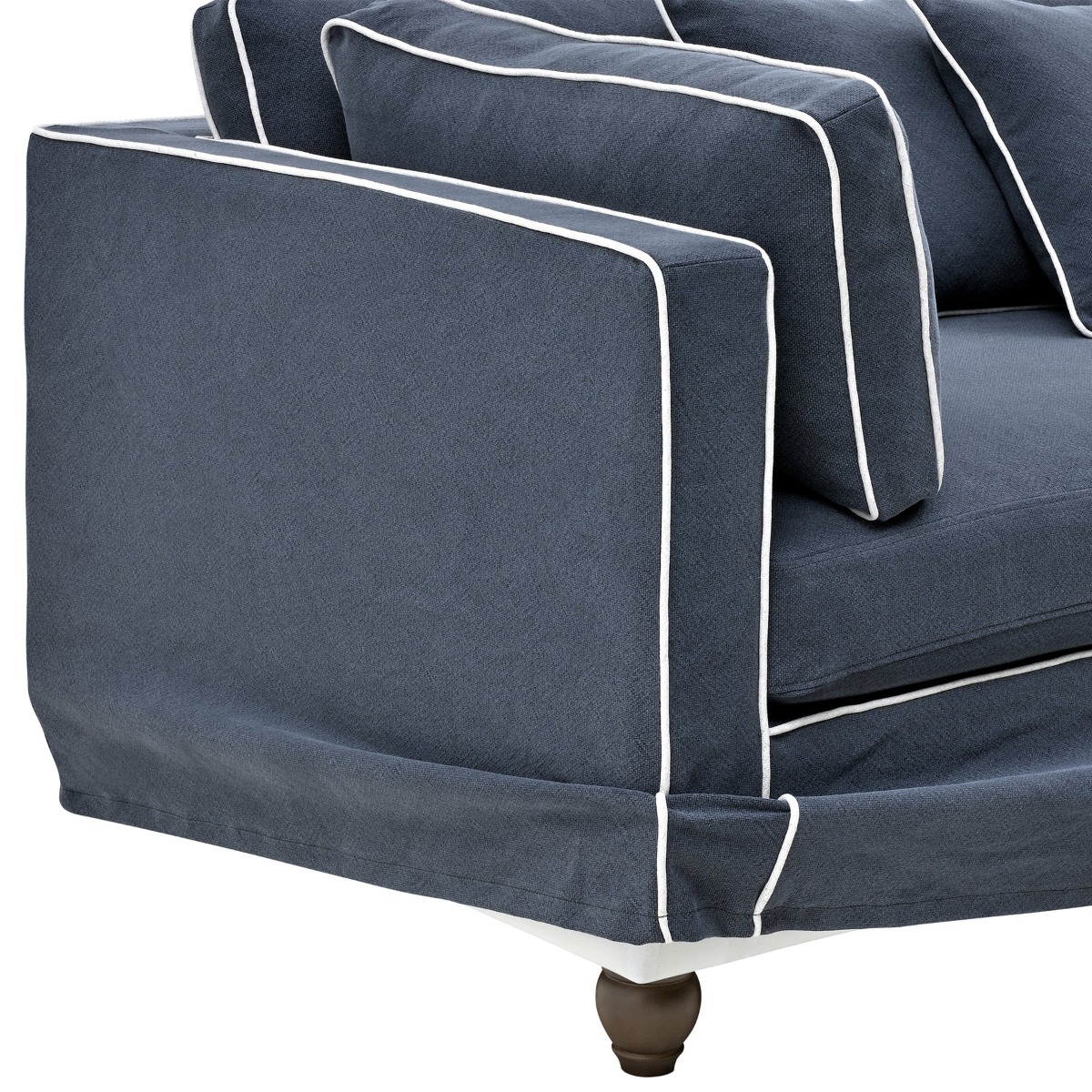 Slip Cover - Marbella Modular Sofa A Navy, W 150 D 100 H 85cm (RRP $799) - Image 3