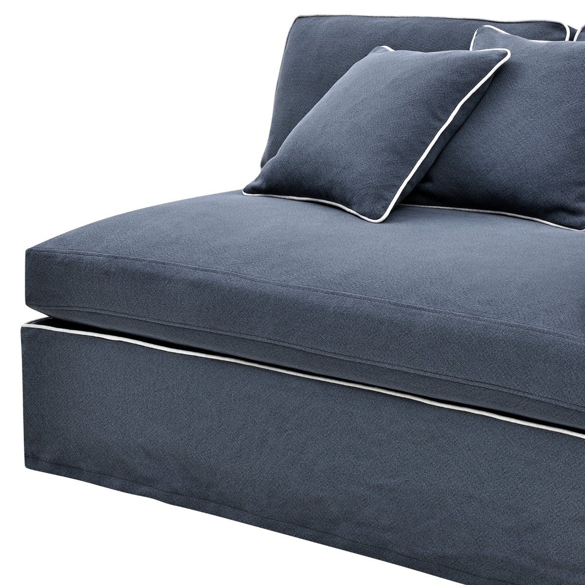 Slip Cover - Marbella Modular Sofa B Navy, W 150 D 100 H 85cm (RRP $899) - Image 6