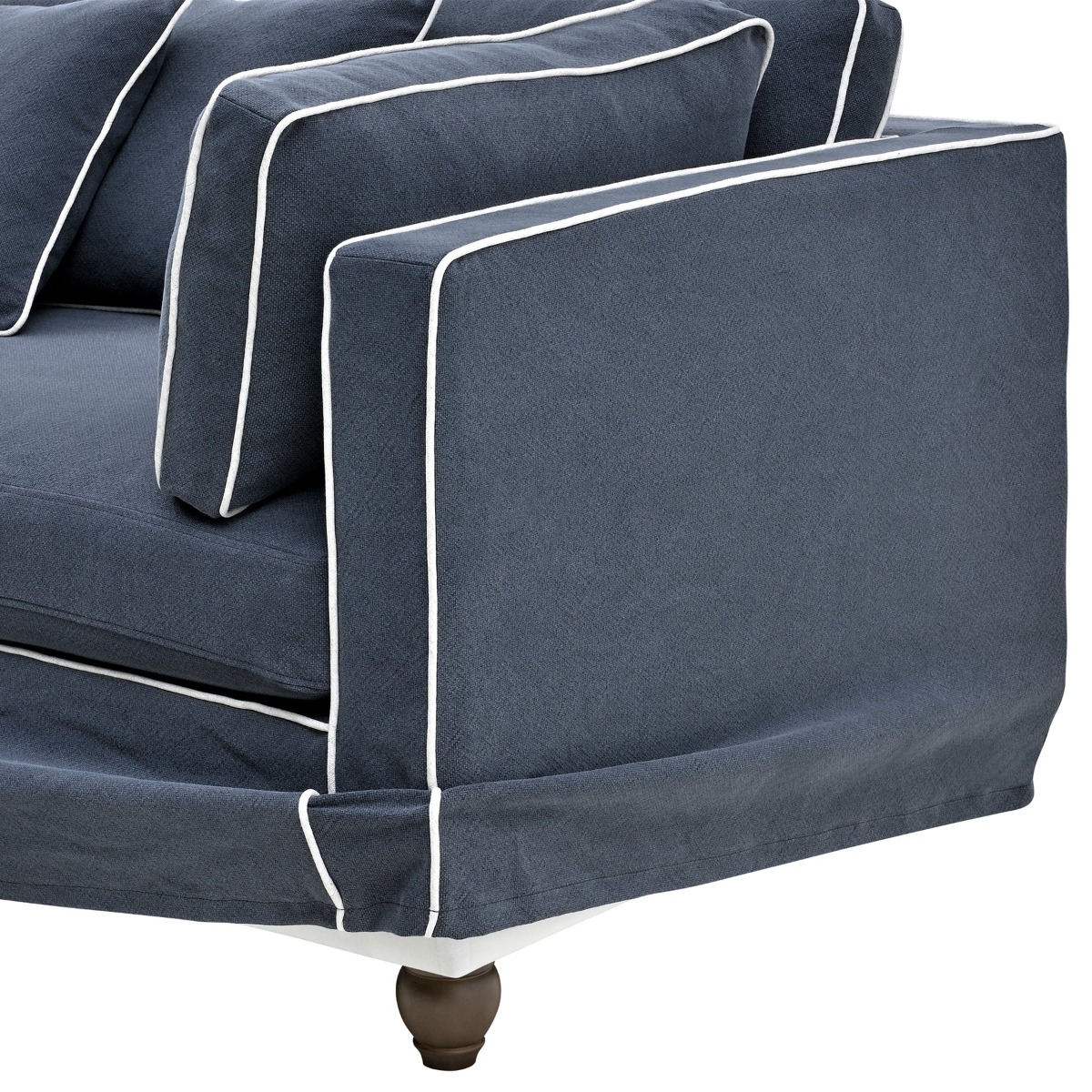 Slip Cover - Marbella Modular Sofa B Navy, W 150 D 100 H 85cm (RRP $899) - Image 4