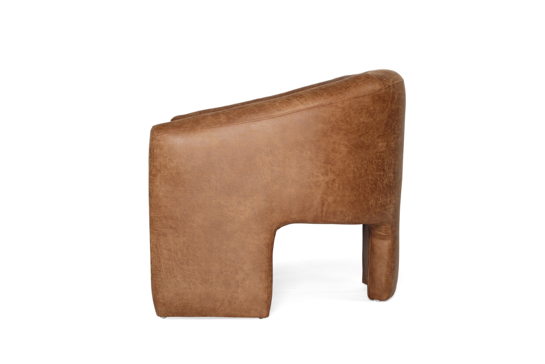 Freja Armchair Cognac Leather, W 78cm x D 79.5cm x H 72cm - Image 12
