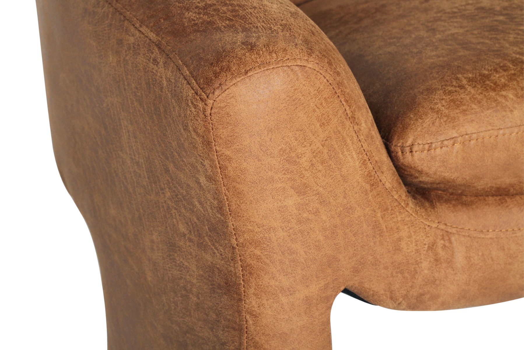 Freja Armchair Cognac Leather, W 78cm x D 79.5cm x H 72cm - Image 8