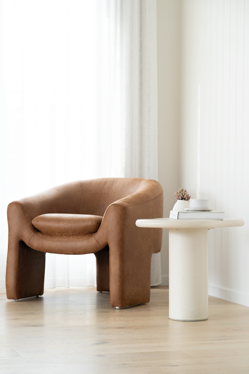 Freja Armchair Cognac Leather, W 78cm x D 79.5cm x H 72cm - Image 4