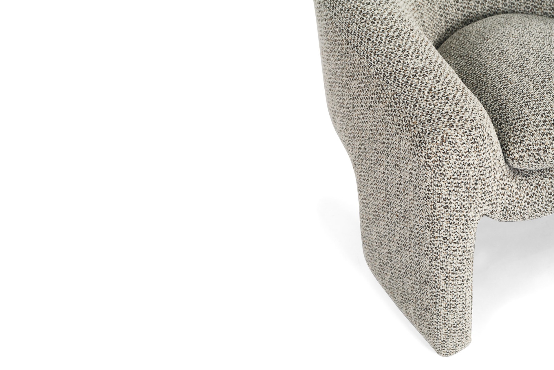 Freja Armchair Mottled Taupe, W 78cm x D 79.5cm x H 72cm - Image 6