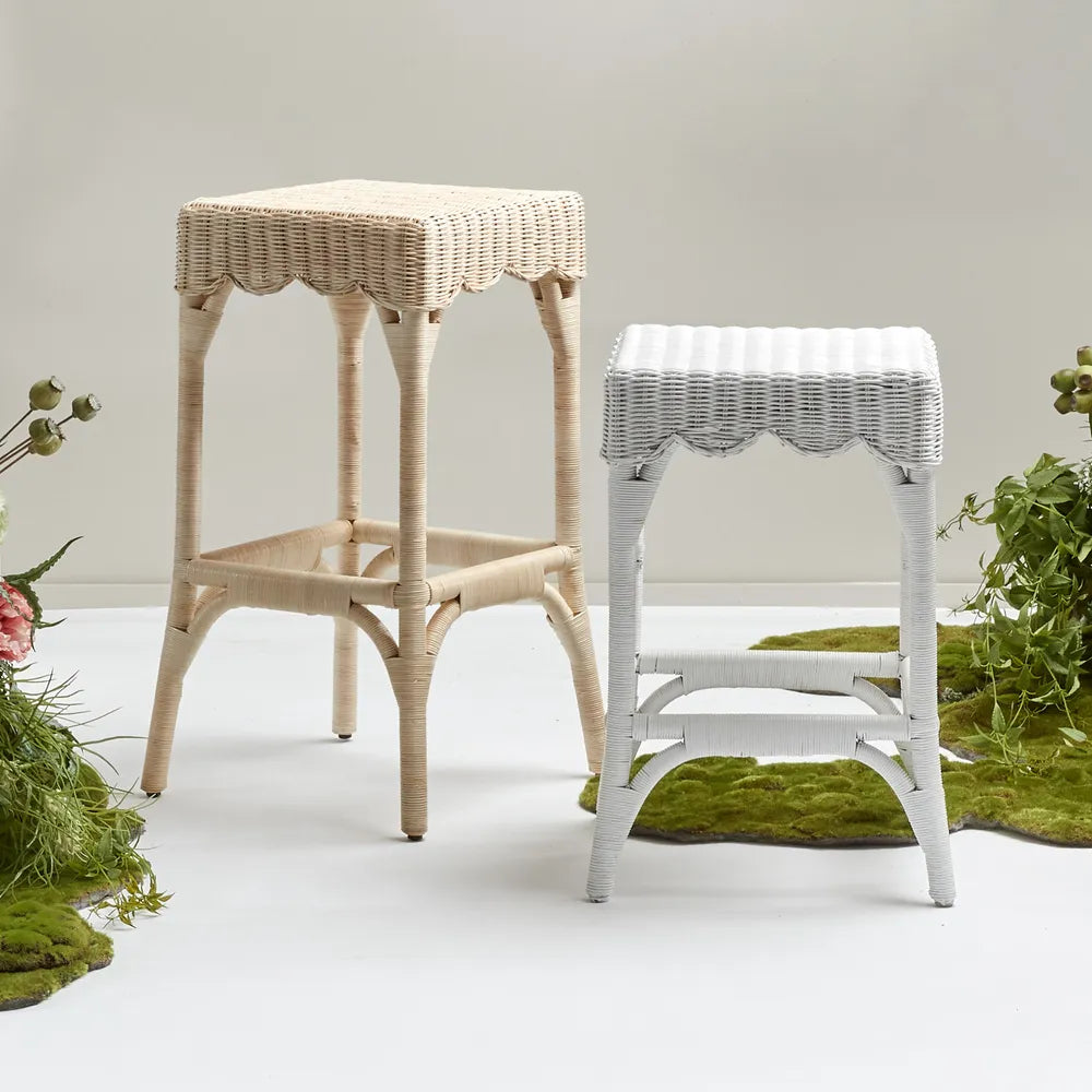 Belle Bar Stool Natural - Outdoor Undercover, W 36cm x D 36cm x H 75cm (RRP $499) - Image 3