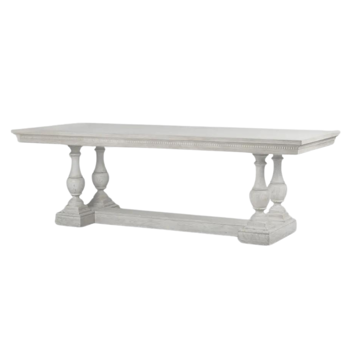 Ville Oak Dining Table White, W 240cm x D 100cm x H 77cm (RRP $4499) - Image 3