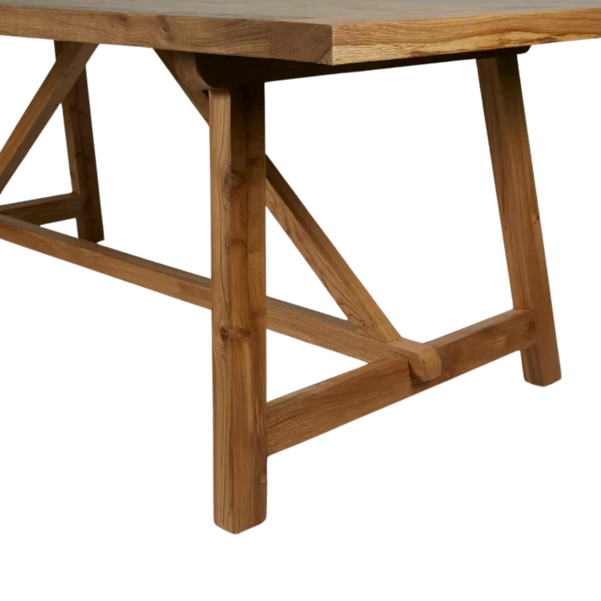 Varro OAK Dining Table Natural, W 220cm x D 100cm x H 76cm (RRP $2755) - Image 5