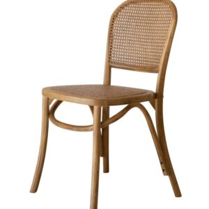 "Jamaica" Plantation Style Cane Weave Rattan Dining Chair Natural, 45x50x85 (H) cm ($349)