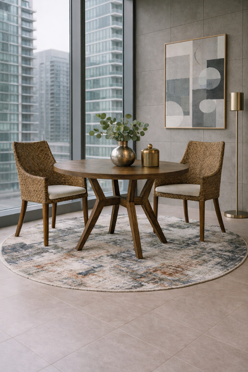 "Raffles" Resort Style Rattan Dining Chair Mango Teak, Timber Legs (RRP $499) - Image 8