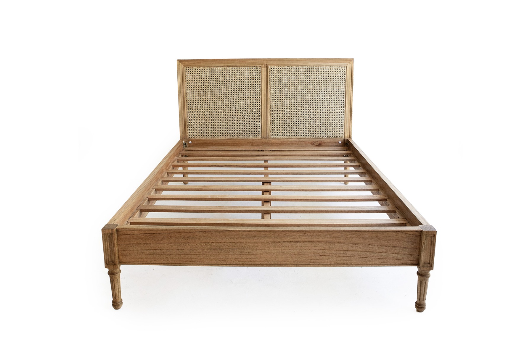 Hamilton Cane Bed Single Size Low End Weathered Oak - Image 8