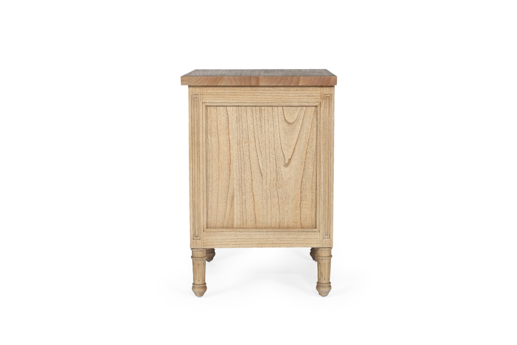 Hamilton Bedside Table 3 Drawer Weathered Oak, Width 57cm × Depth 45cm × Height 67cm - Image 4