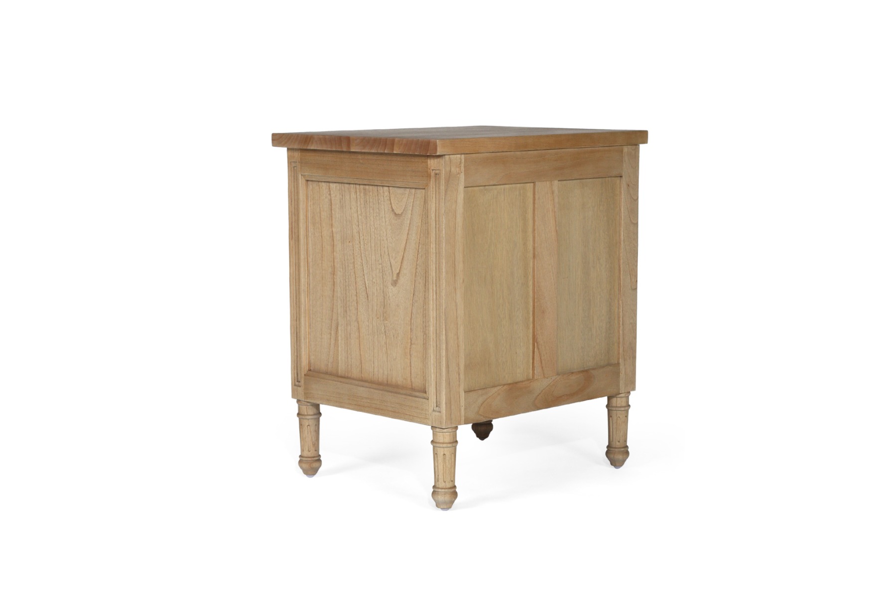 Hamilton Bedside Table 3 Drawer Weathered Oak, Width 57cm × Depth 45cm × Height 67cm - Image 5