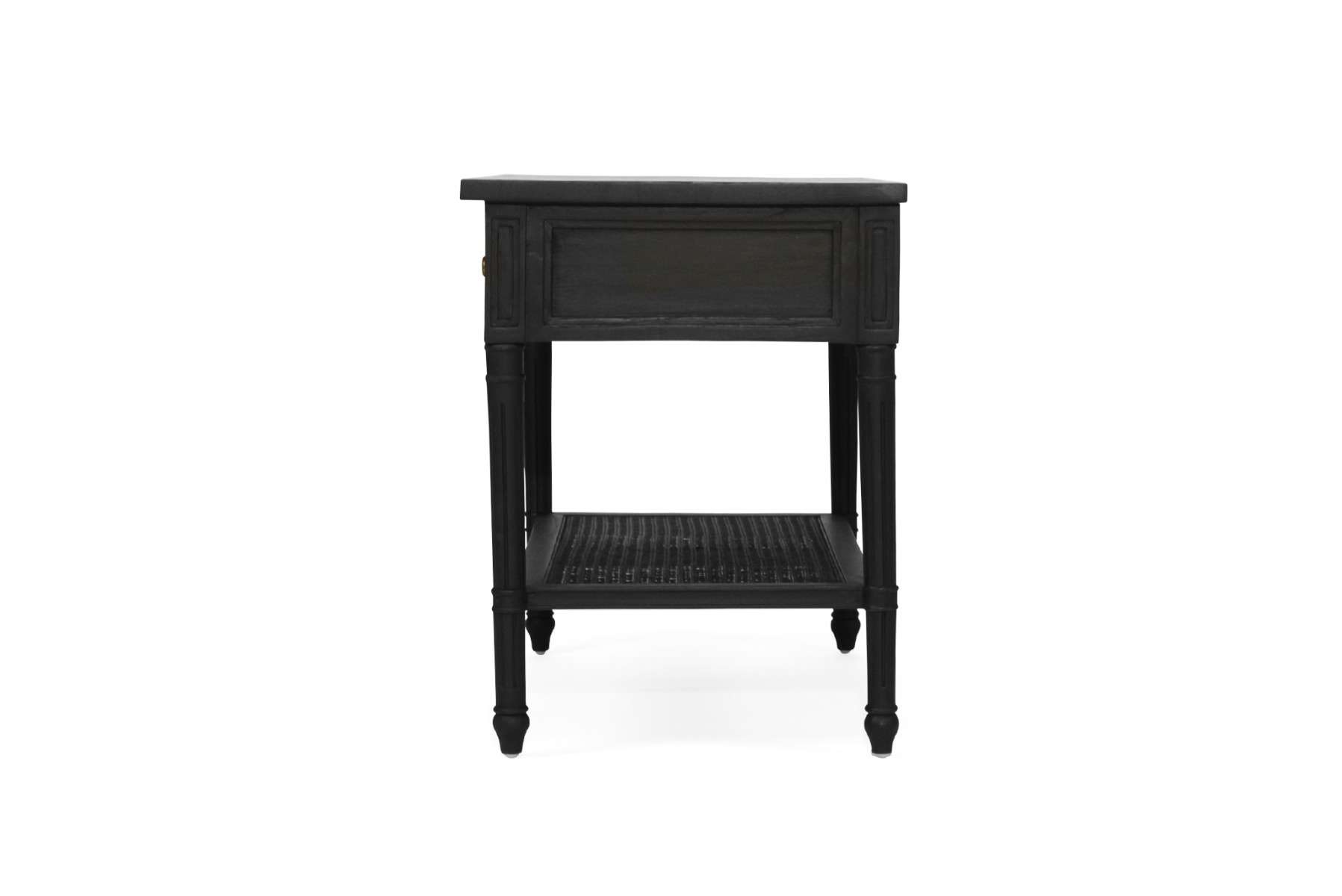 Hamilton Nightstand / Bedside Black, W 91cm x D 51cm x H 66cm - Image 6