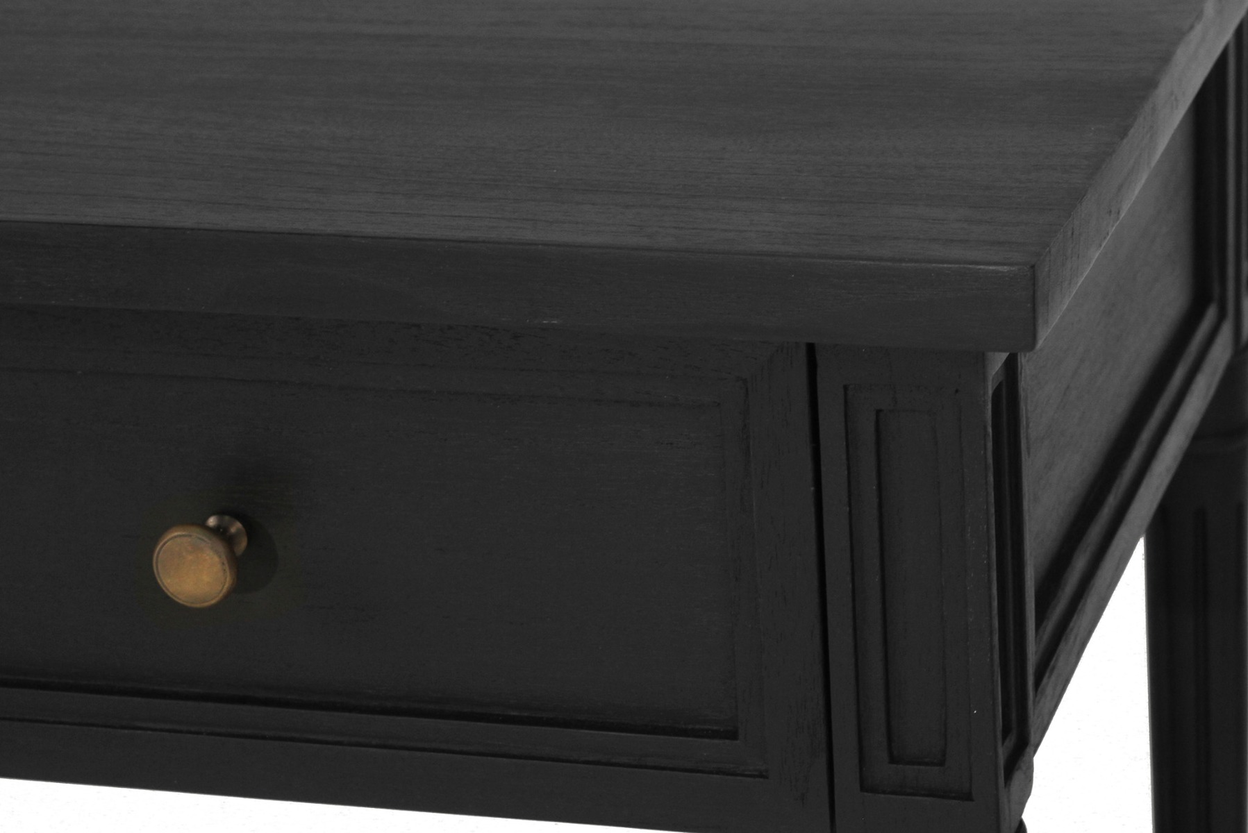 Hamilton Nightstand / Bedside Black, W 91cm x D 51cm x H 66cm - Image 8