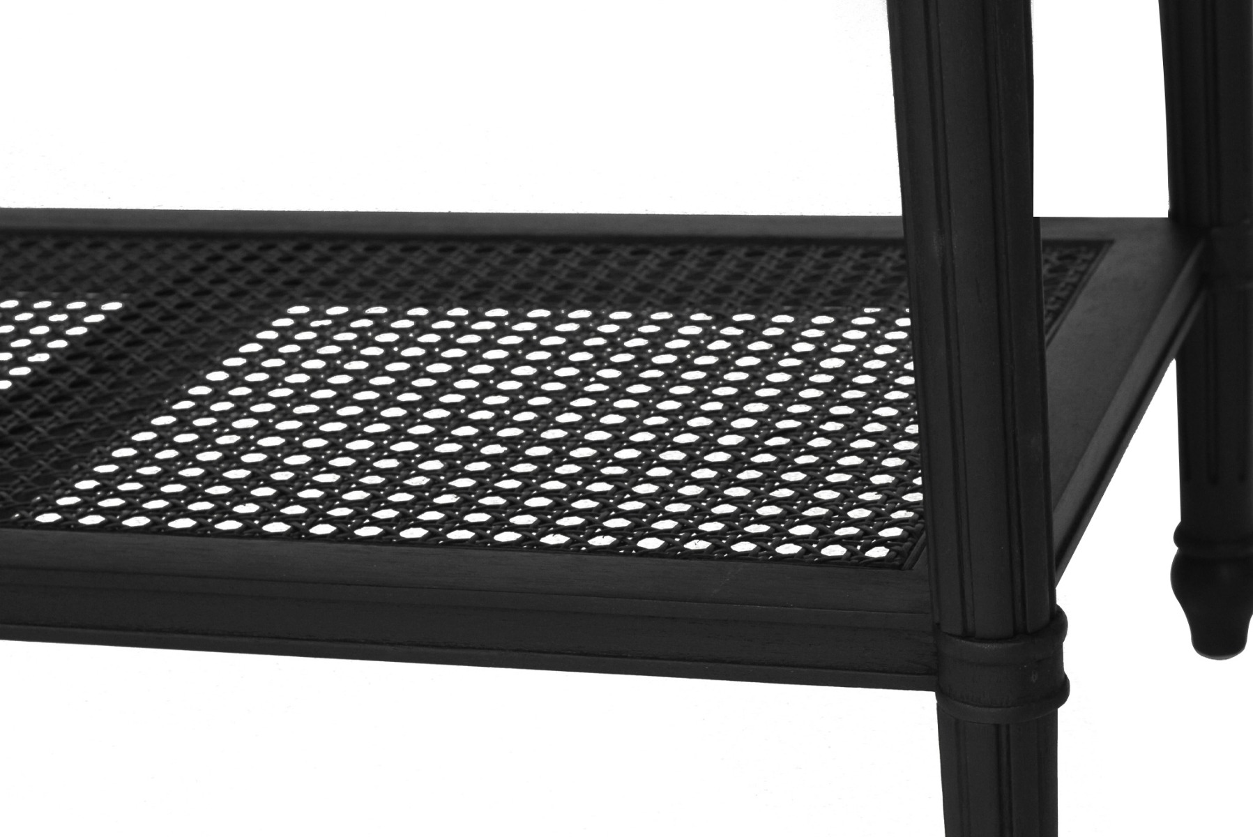 Hamilton Nightstand / Bedside Black, W 91cm x D 51cm x H 66cm - Image 9