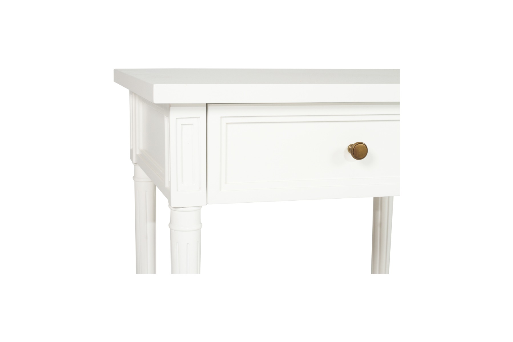Hamilton Cane Bedside Table White, Width 57cm x Depth 45cm x Height 60cm - Image 6