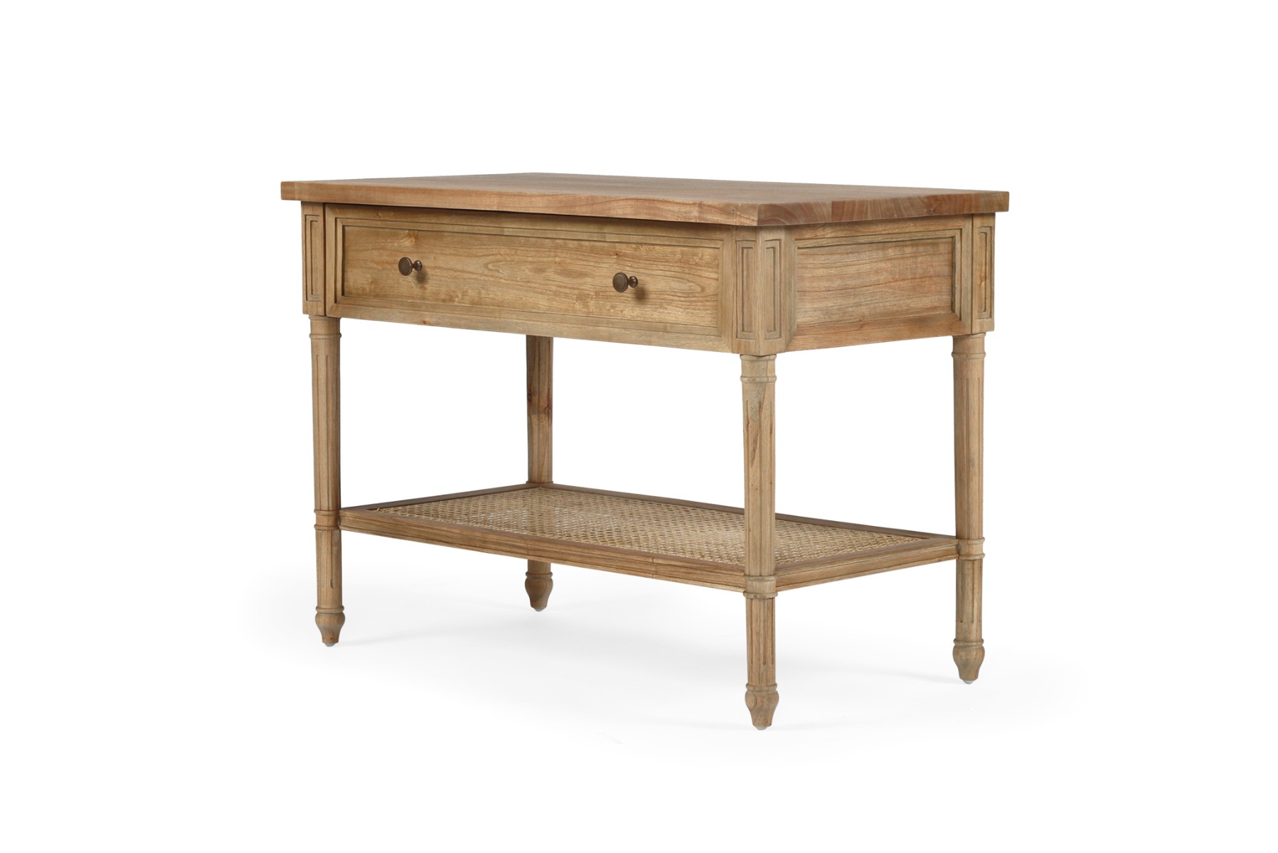 Hamilton Nightstand / Bedside Weathered Oak, W 91cm x D 51cm x H 66cm - Image 6