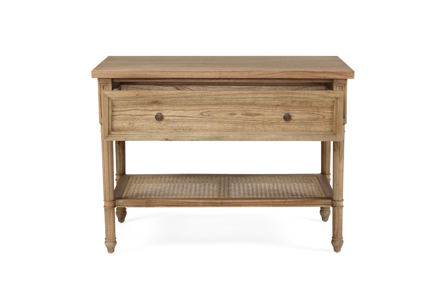Hamilton Nightstand / Bedside Weathered Oak, W 91cm x D 51cm x H 66cm - Image 9