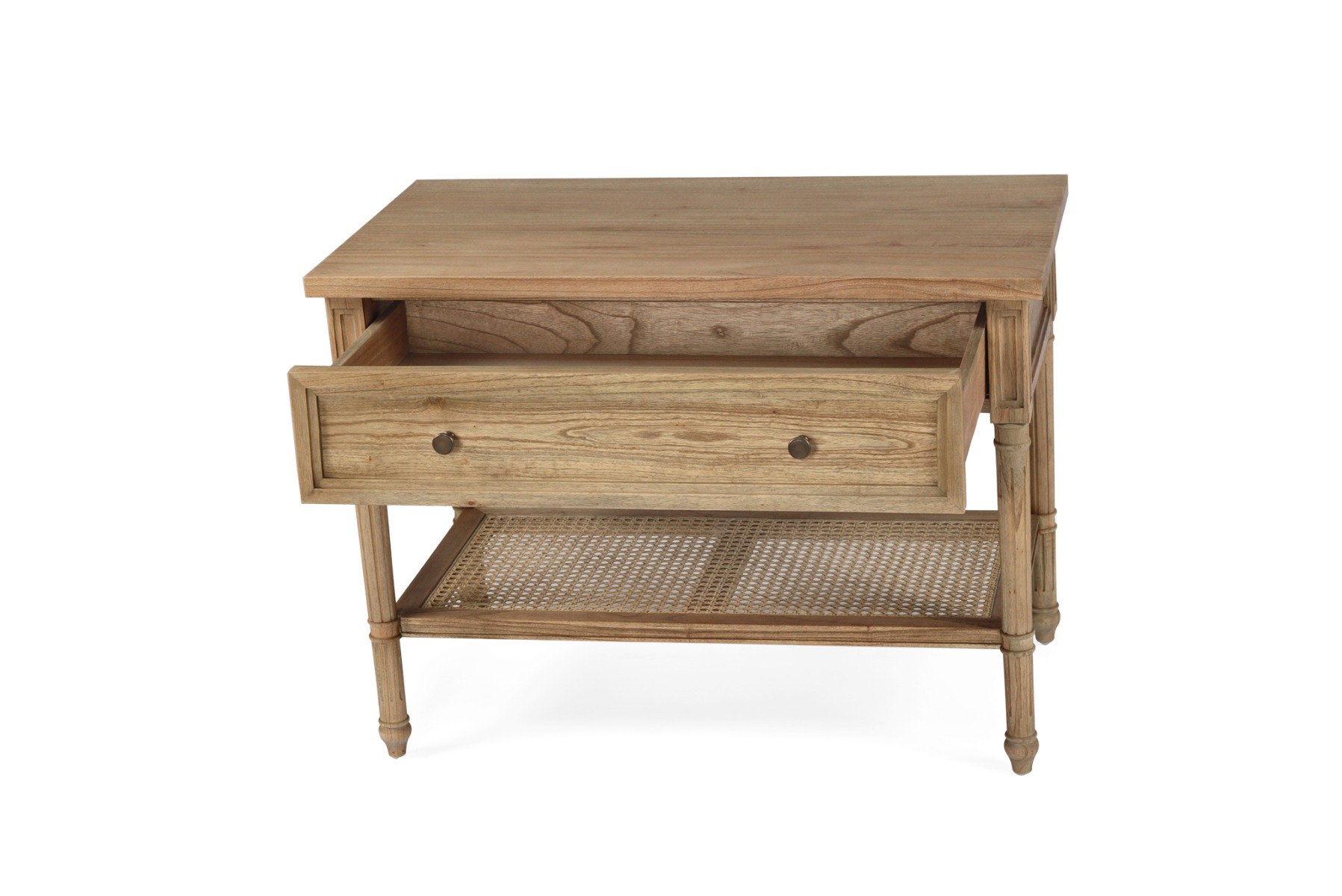 Hamilton Nightstand / Bedside Weathered Oak, W 91cm x D 51cm x H 66cm - Image 10