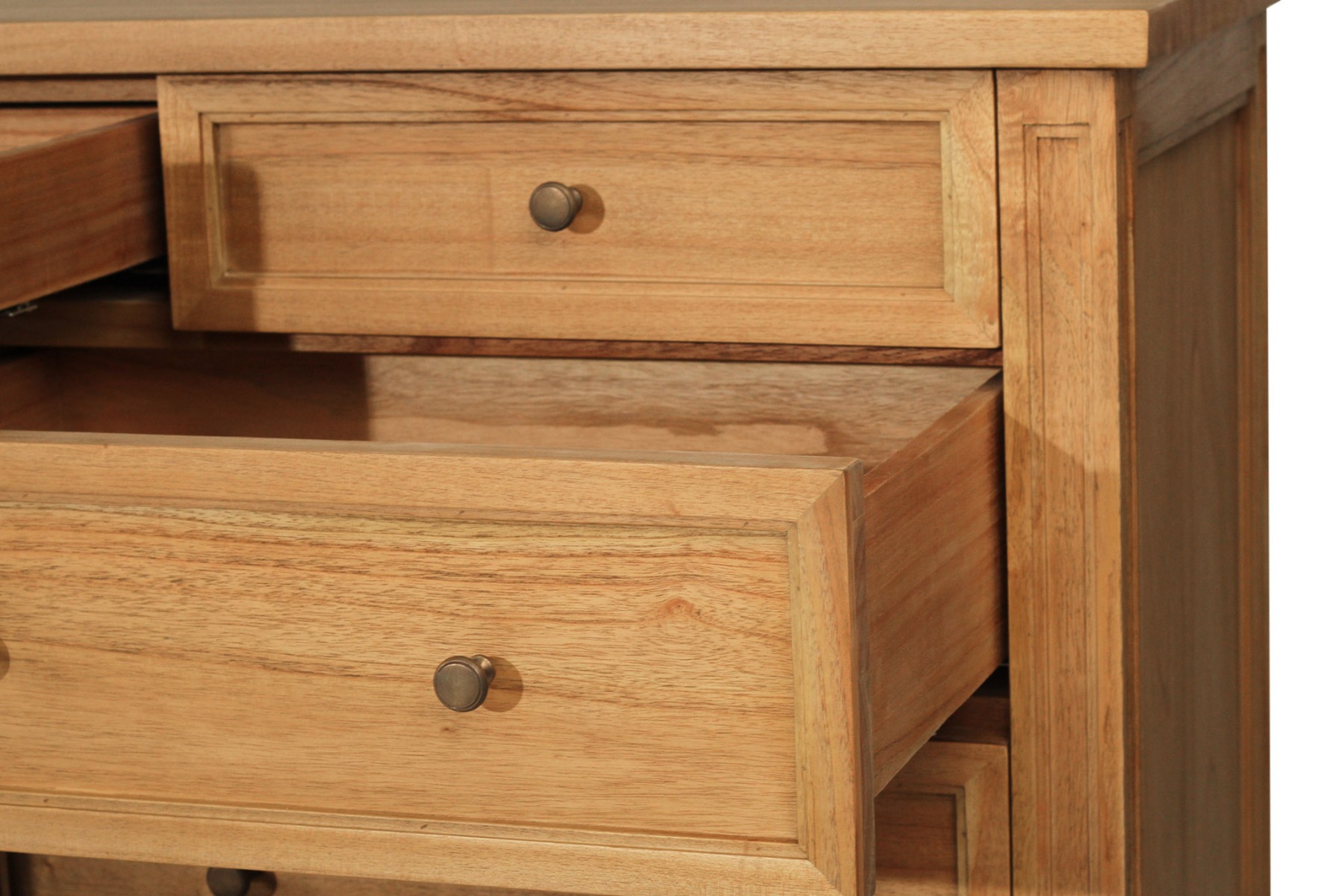 Hamilton Dresser 13 Drawer Weathered Oak, Wide 200cm x High 92cm x Deep 47cm - Image 8