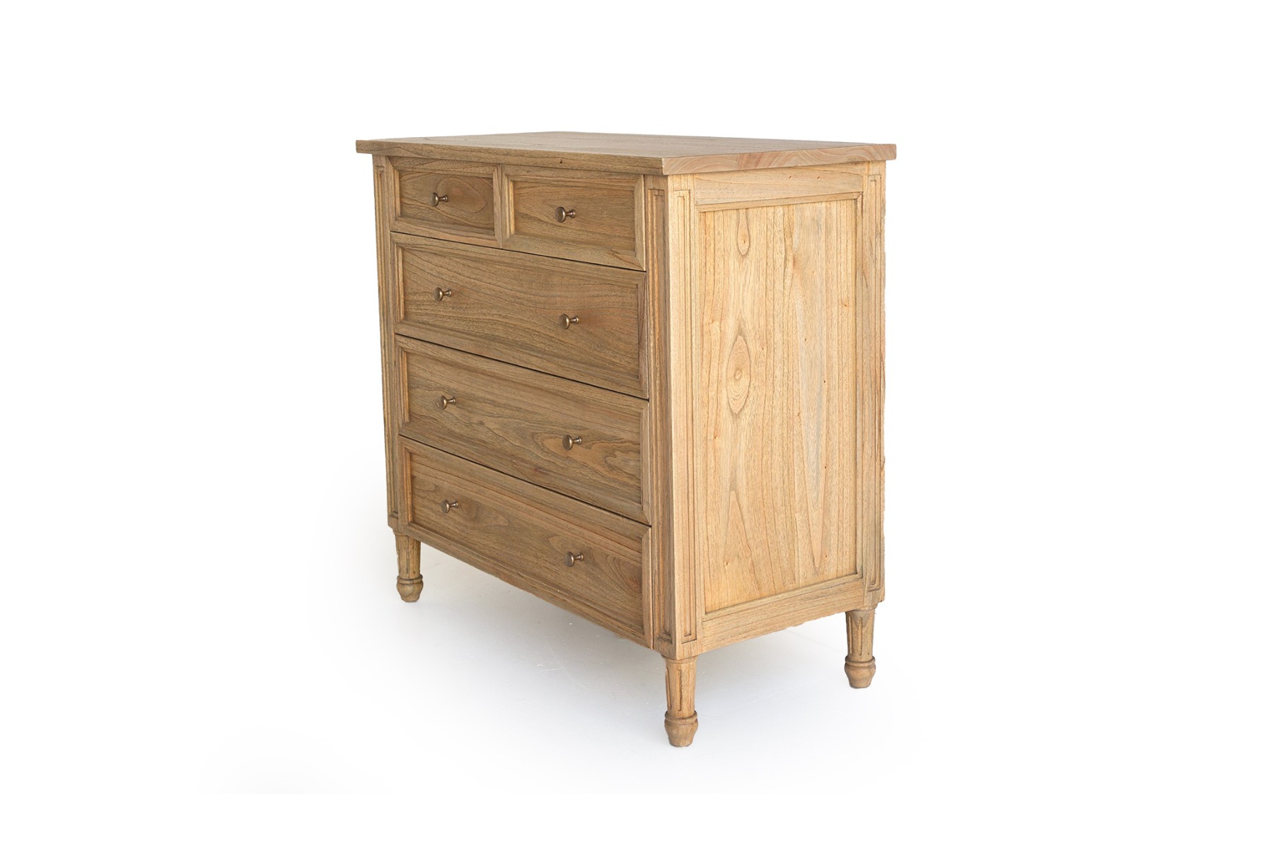 Hamilton Dresser 5 Drawer Weathered Oak, W 100cm x D 47cm x H 92cm (RRP $2499) - Image 10
