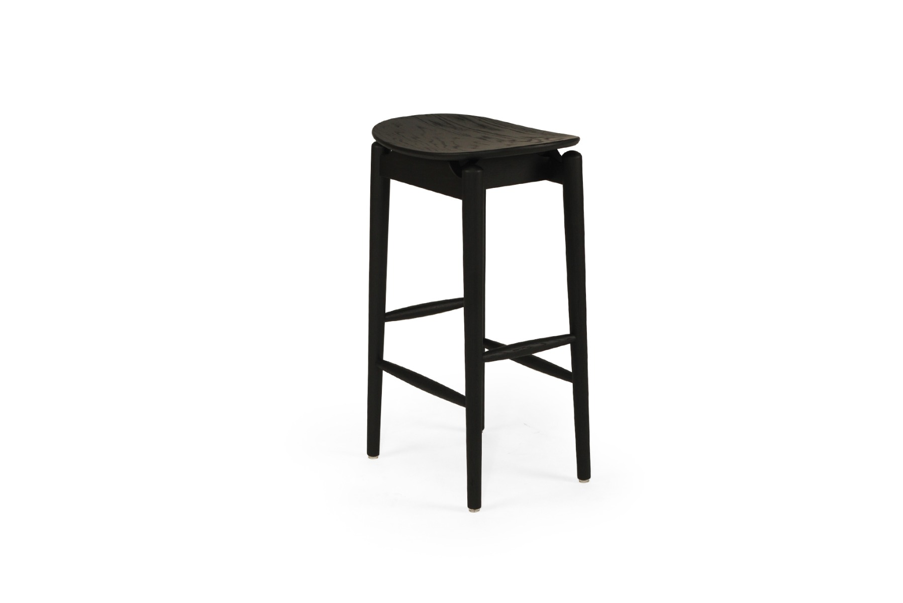 Harlow Counter Stool Black, W 39cm x D 31cm x H 66cm - Image 11