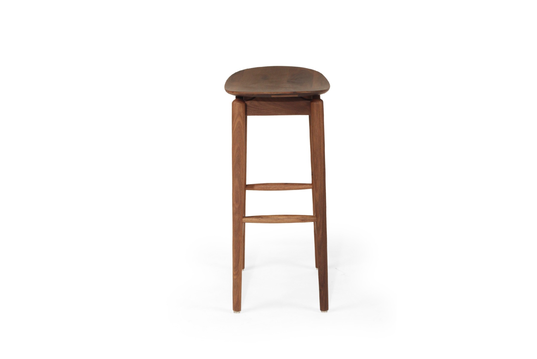 Harlow Counter Stool Walnut, W 39cm × D 31cm × H 66cm - Image 3