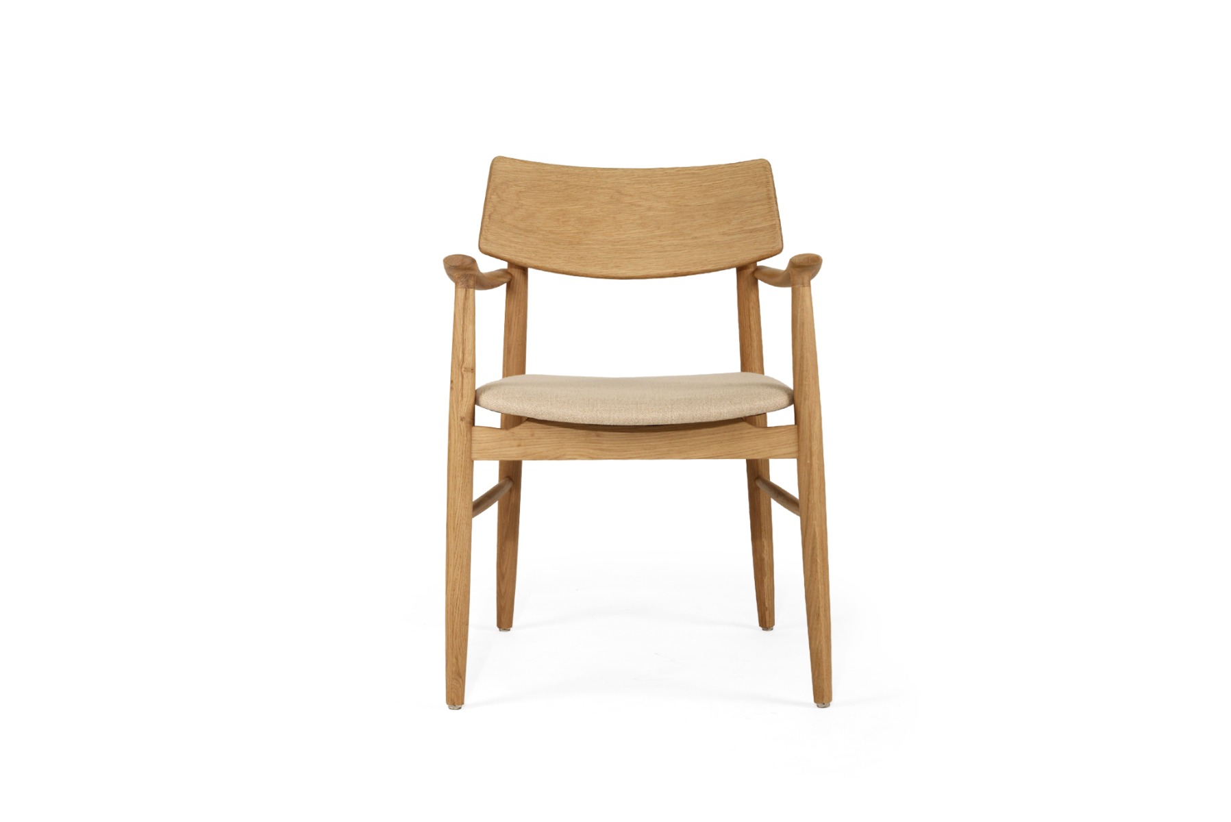Harlow Dining Armchair Natural, Width 56cm x Depth 56cm x Height 80cm - Image 13