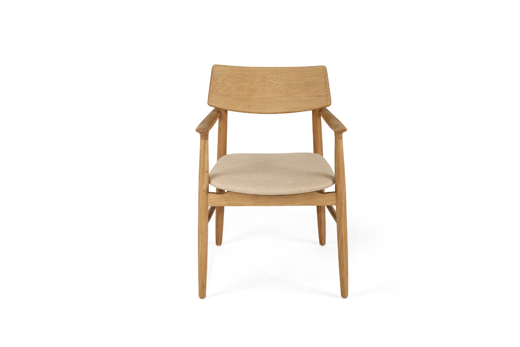 Harlow Dining Armchair Natural, Width 56cm x Depth 56cm x Height 80cm - Image 14