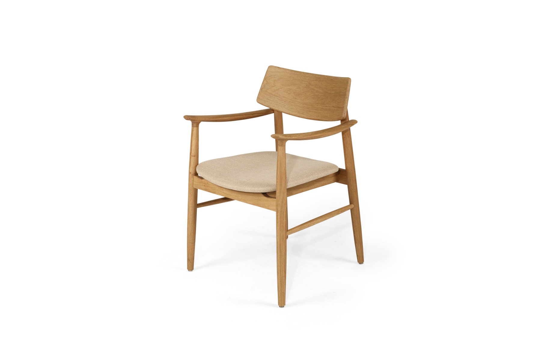 Harlow Dining Armchair Natural, Width 56cm x Depth 56cm x Height 80cm - Image 15
