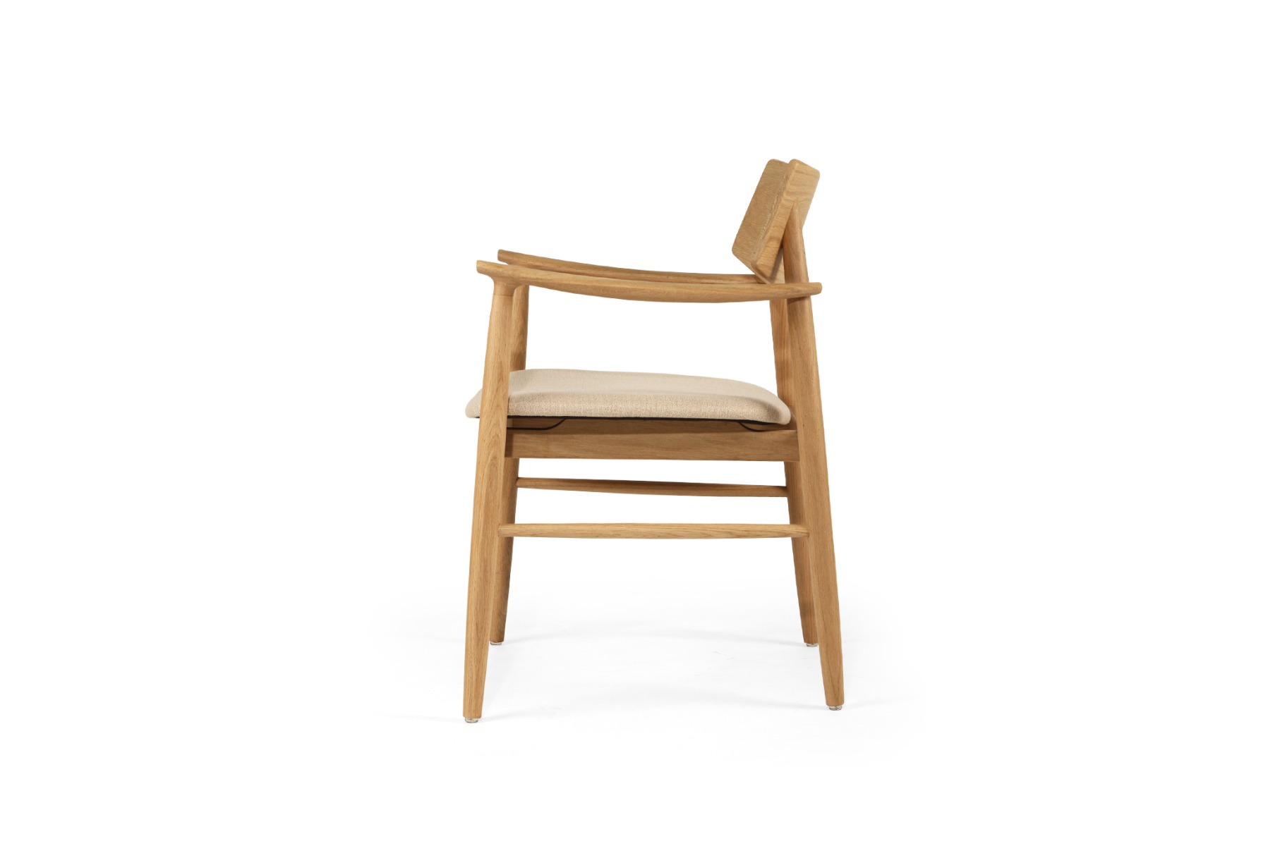 Harlow Dining Armchair Natural, Width 56cm x Depth 56cm x Height 80cm - Image 16