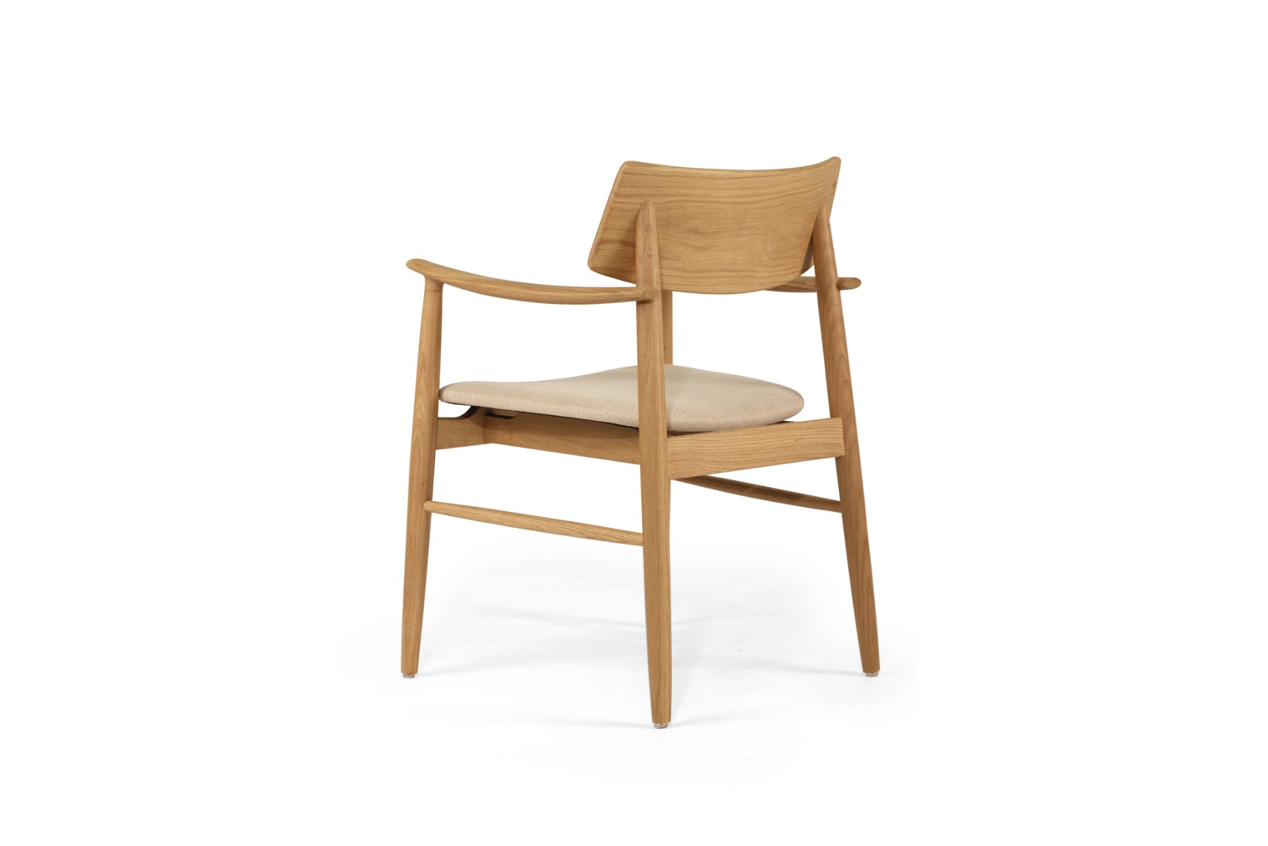 Harlow Dining Armchair Natural, Width 56cm x Depth 56cm x Height 80cm - Image 18