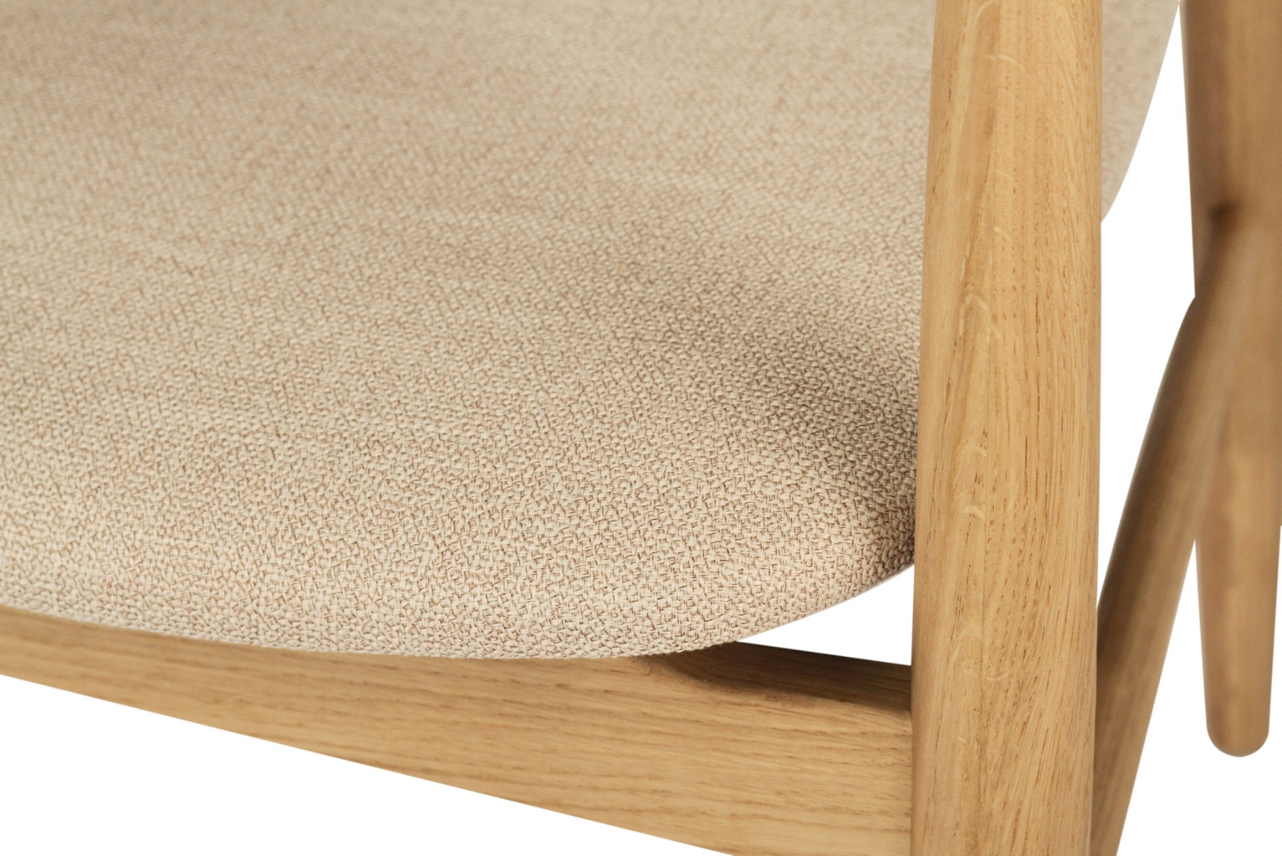 Harlow Dining Armchair Natural, Width 56cm x Depth 56cm x Height 80cm - Image 20
