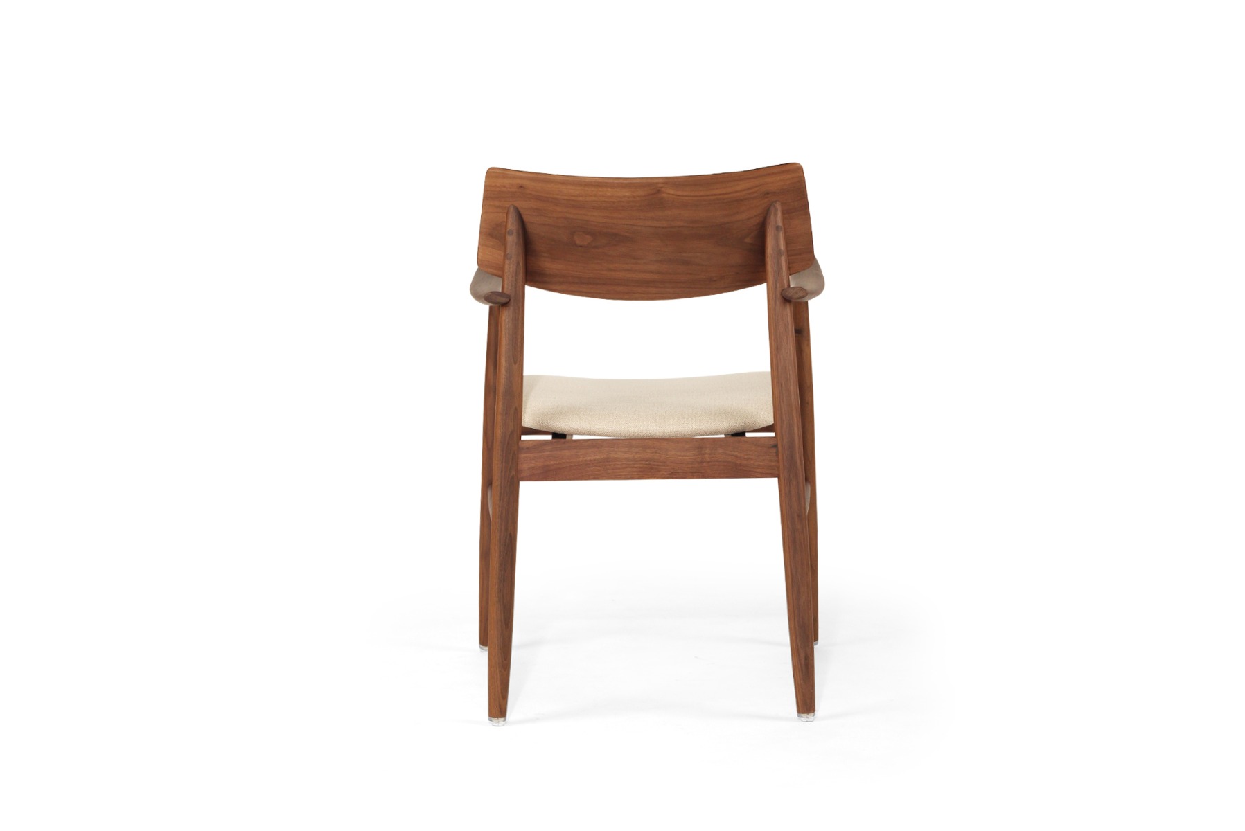 Harlow Dining Armchair Walnut, Width 56cm x Depth 56cm x Height 80cm - Image 7
