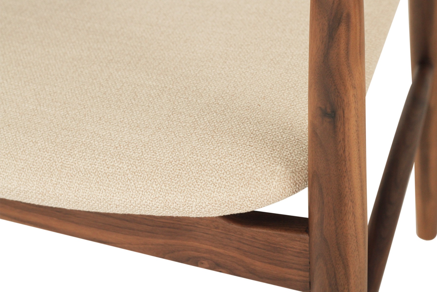 Harlow Dining Armchair Walnut, Width 56cm x Depth 56cm x Height 80cm - Image 8