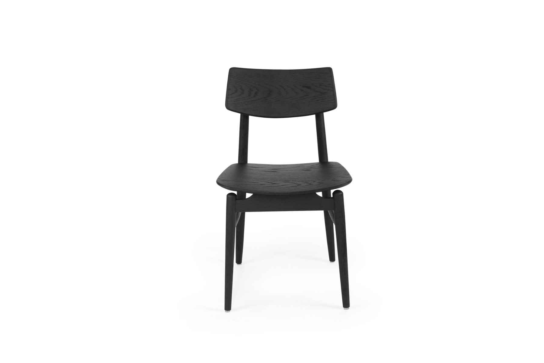Harlow Dining Chair Black with Timber Seat, W 48cm x D 51cm x H 80cm - Image 3